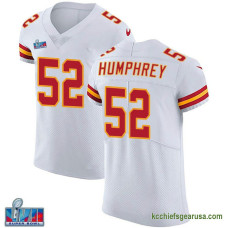 Mens Kansas City Chiefs Creed Humphrey White Elite Vapor Untouchable Super Bowl Lvii Patch Kcc216 Jersey C1452